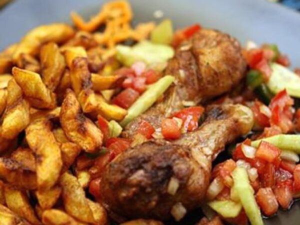 1/4 poulet grillé alloco